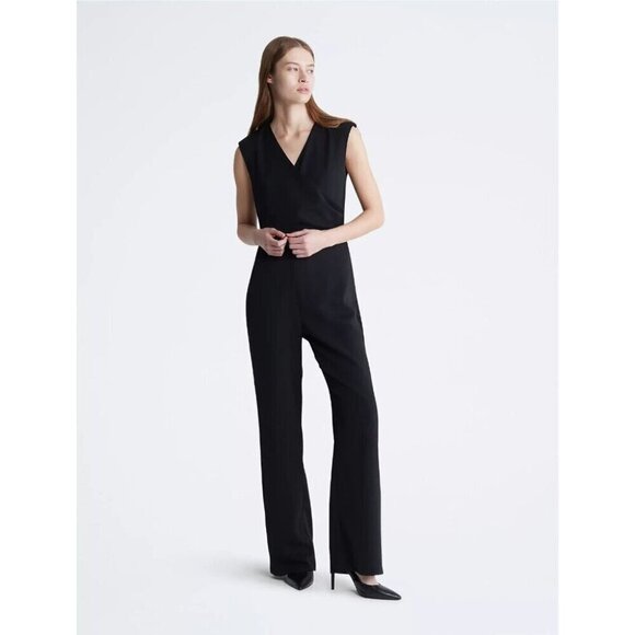 Calvin Klein Pants - NEW! Calvin Klein Women's 14 Sleeveless Wrap Jumpsuit NWT  $139